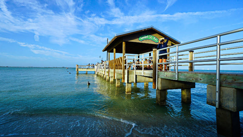 quay in sanibelle florida. damon on road